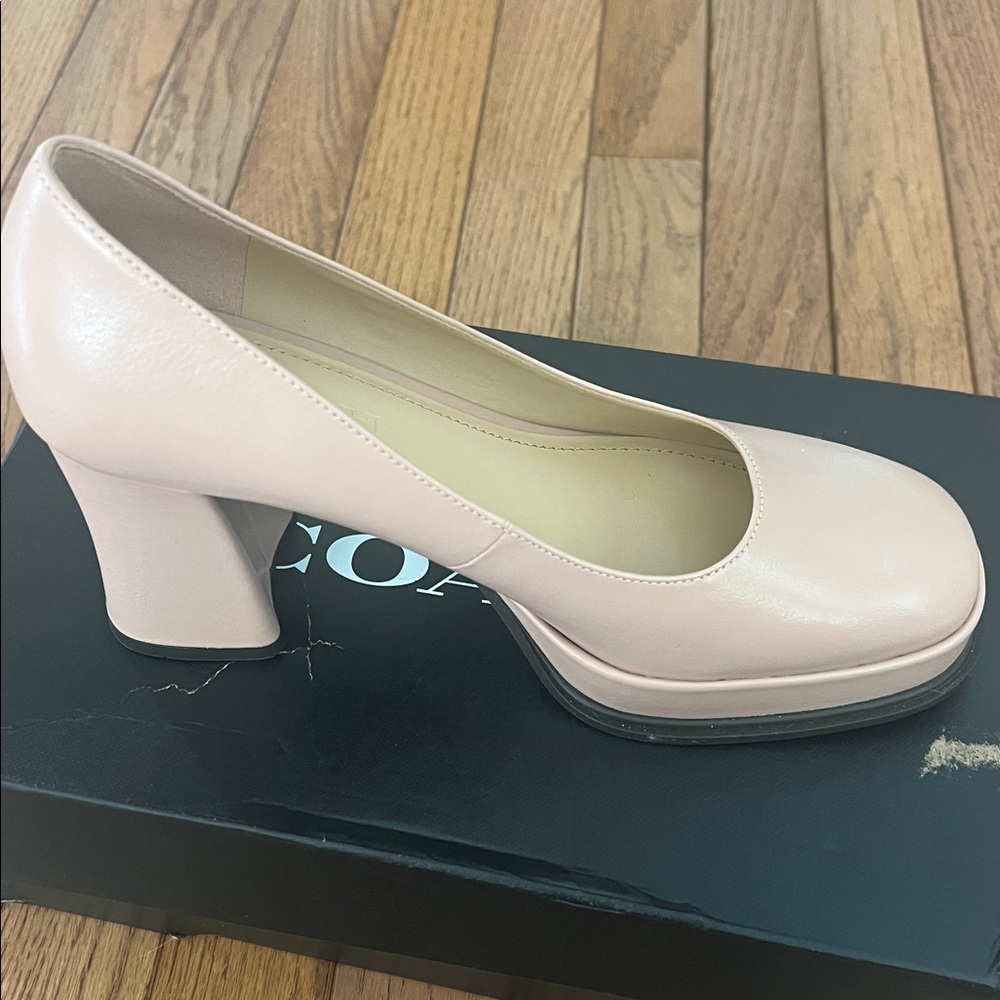 COACH Women's Sculpted Block Heel Pumps